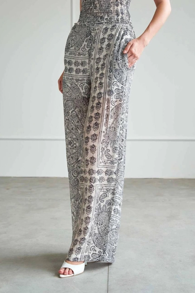 BOHEM DESEN CROP PANTOLAN TAKIM