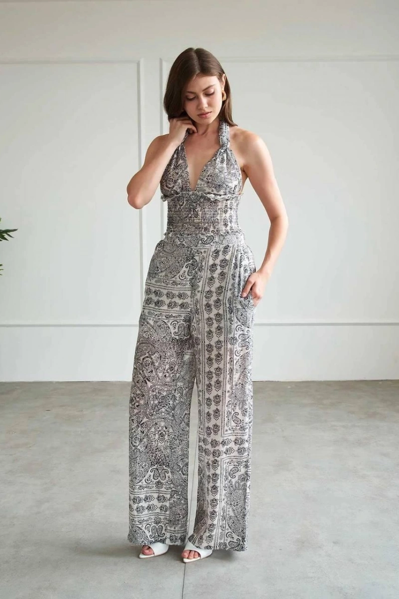 BOHEM DESEN CROP PANTOLAN TAKIM