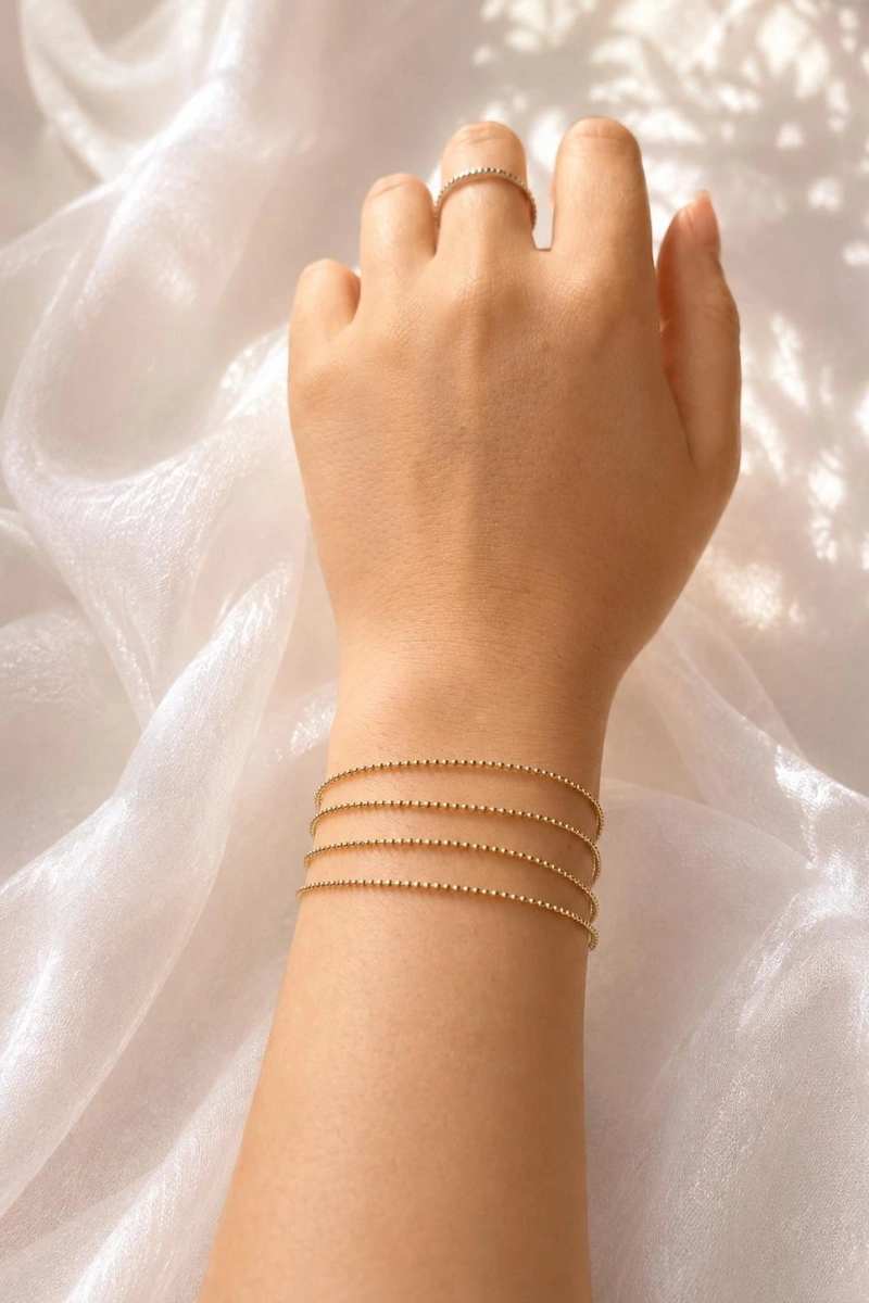 DÖRTLÜ ZİNCİR GOLD BİLEKLİK