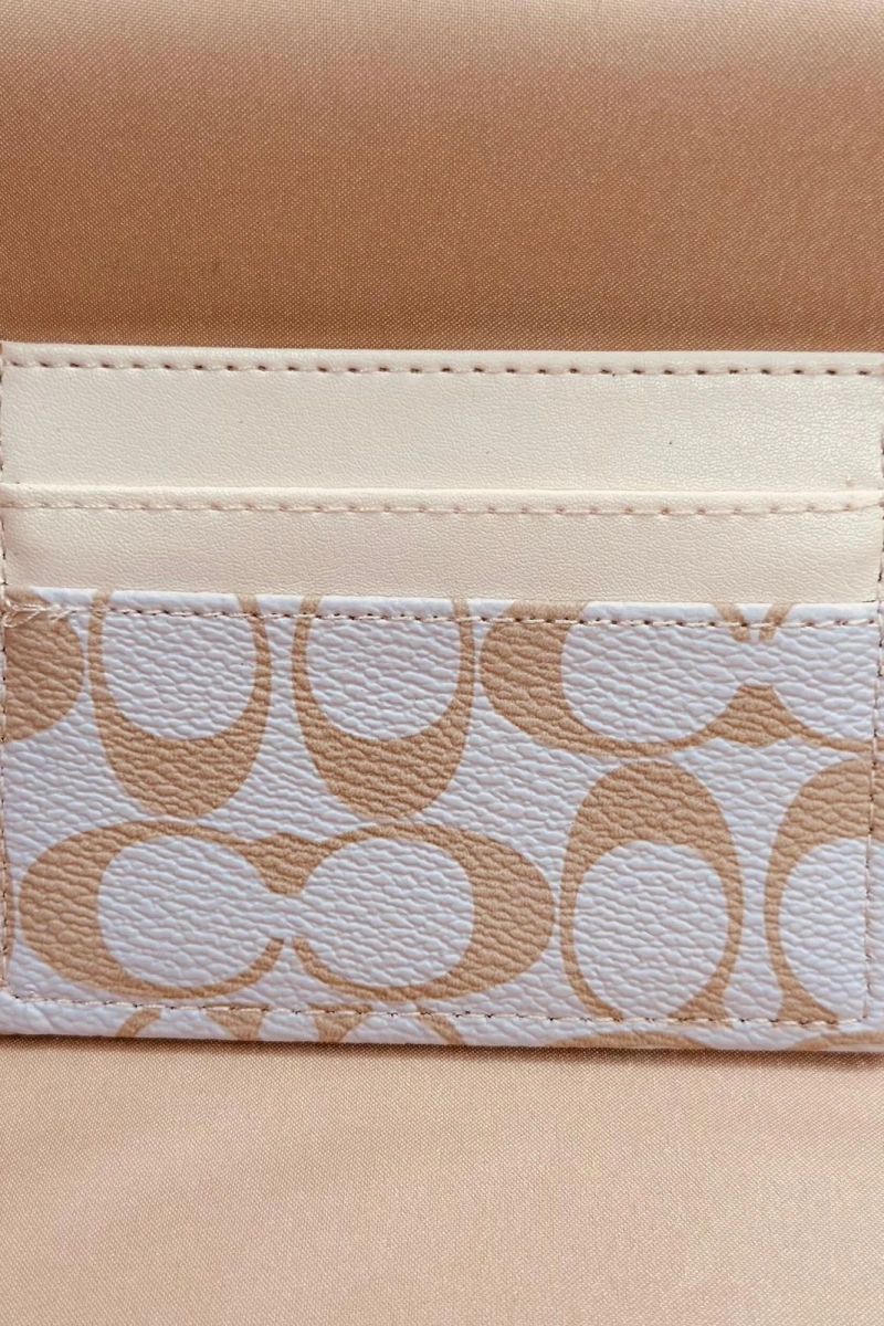 MONOGRAM CAMEL-KAHVE KARTLIK