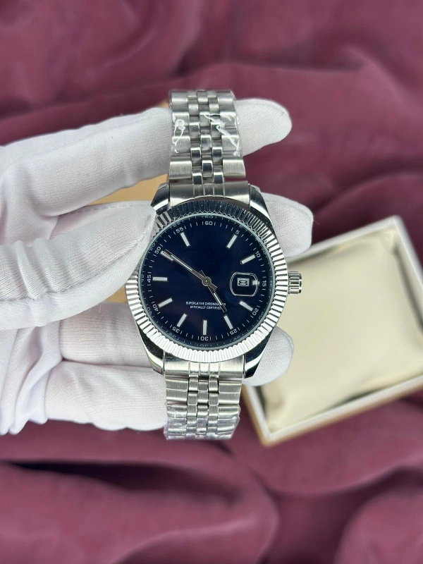 LACİVERT FLUTED BEZEL OTOMATİK ERKEK KOL SAATİ