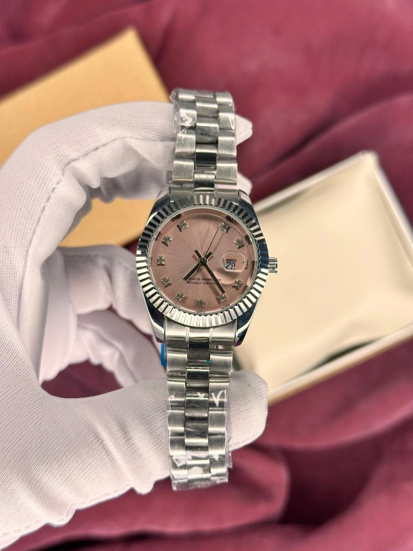 PEMBE KADRANLI DATEJUST KADIN KOL SAATİ