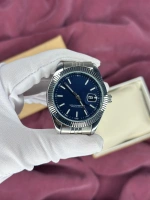 LACİVERT FLUTED BEZEL OTOMATİK ERKEK KOL SAATİ