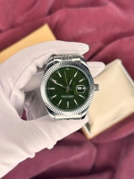YEŞİL FLUTED BEZEL OTOMATİK ERKEK KOL SAATİ