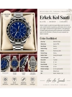 DAYTONA KRONOGRAF LACİVERT KARDAN ERKEK KOL SAATİ