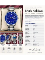 DAYTONA KRONOGRAF FUL LACİVERT KARDAN ERKEK KOL SAATİ