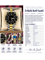 SİYAH-GOLD KADRAN SUBMARİNER OTAMATİK ERKEK KOL SAATİ