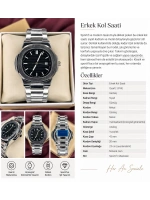 PATEK PHİLİPPE SİYAH KADRAN ERKEK KOL SAATİ