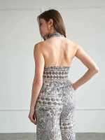 BOHEM DESEN CROP PANTOLAN TAKIM