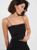 DANTEL DETAYLI ASKILI CROP ATLET