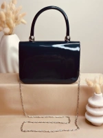 ELORA GLOSS LACİVERT ÇANTA