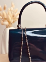 ELORA GLOSS LACİVERT ÇANTA
