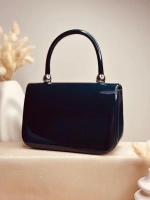 ELORA GLOSS LACİVERT ÇANTA