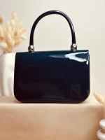 ELORA GLOSS LACİVERT ÇANTA