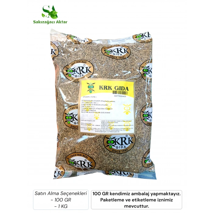 Anason Tohumu Çayı 100 Gr - 1 KG