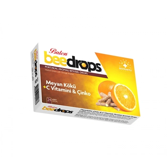 Balen Beedrops Meyan Kökü+C Vit.-Çinko Portakal Aromalı Drops