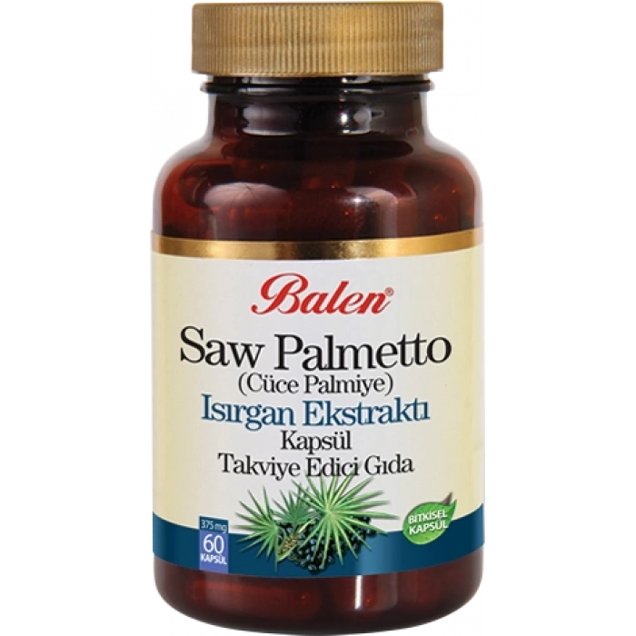 BALEN Saw Palmetto (Cüce Palmiye),Isırgan Ekstraktı Kapsül
