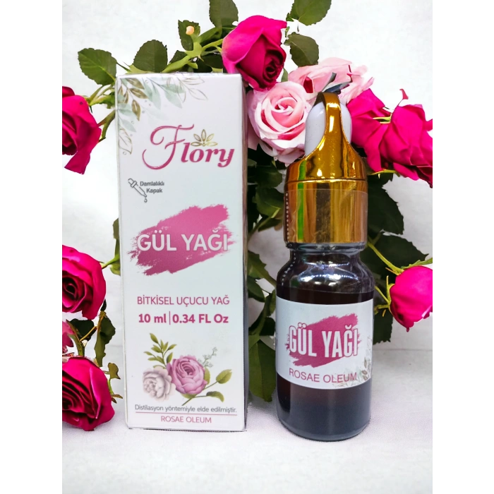 Flory Gül Yağı 10 ML (Saf Yakın)