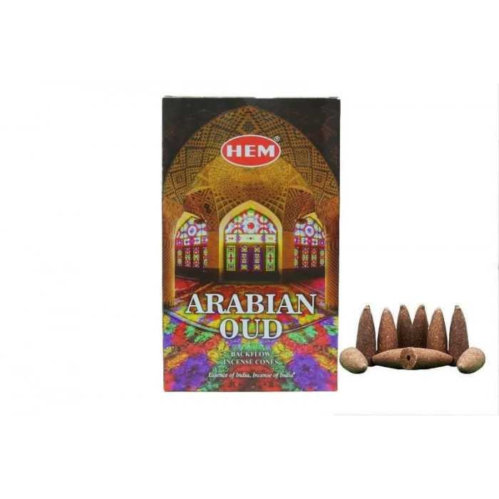 Hem Arabian OUD Geri Akış Konik Tütsü 10 Adet