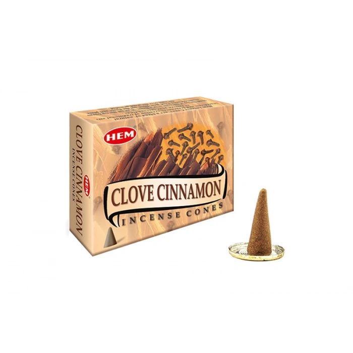 Hem Clove Cinnamon (Karanfil-Tarçın)Konik Tütsü 10’lu Paket