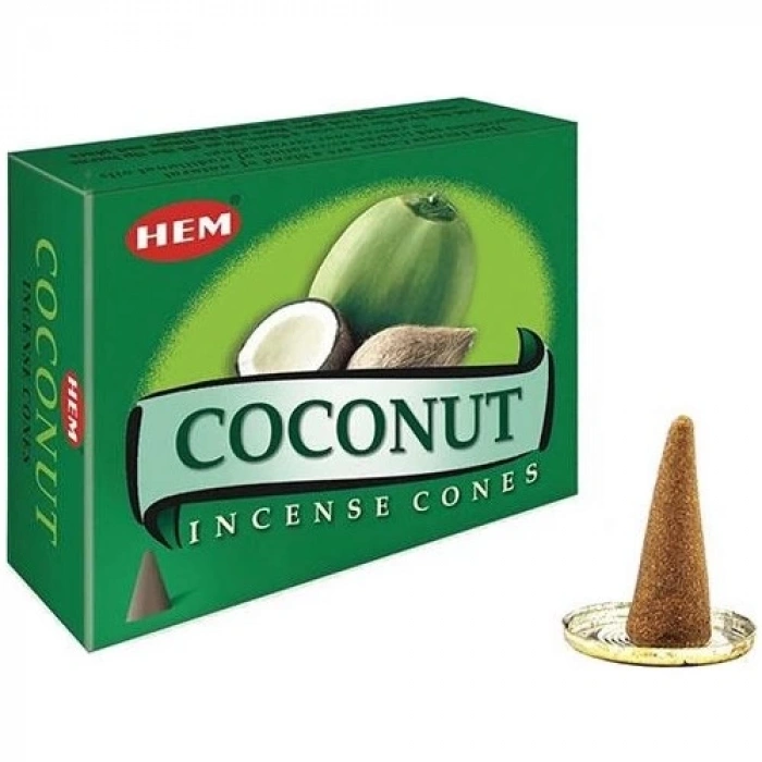 Hem Coconut (Hindistan Cevizi) Konik Tütsü 10’lu Paket