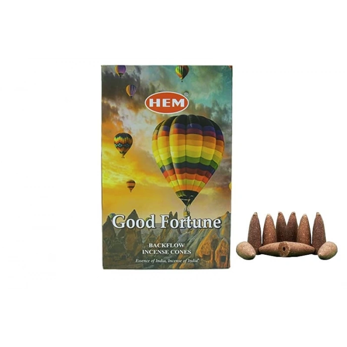 Hem Good Fortune Geri Akış Konik Tütsü 10 Adet