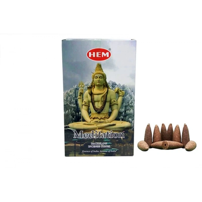 Hem Meditasyon Geri Akış Konik Tütsü 10 Adet
