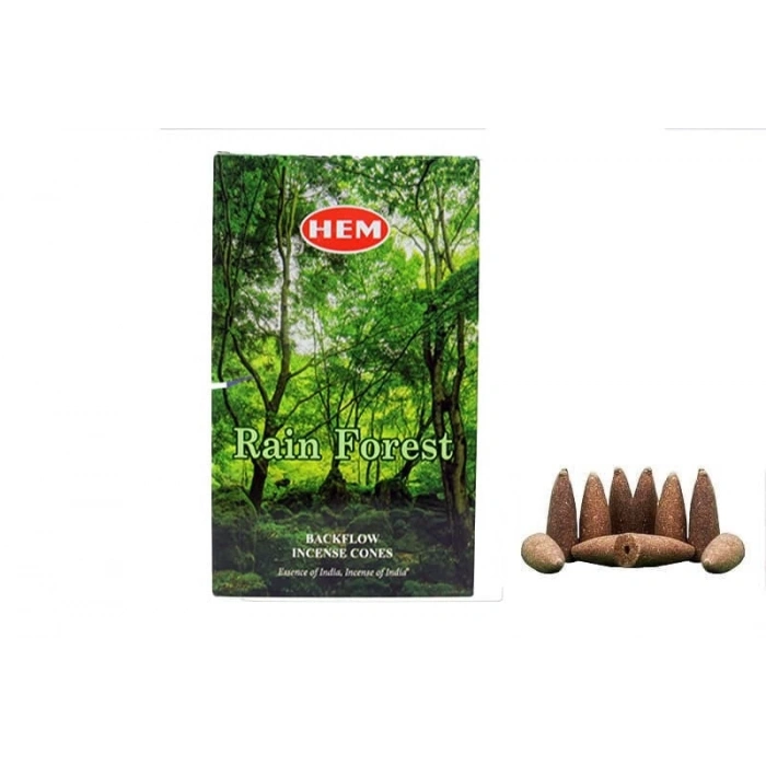 Hem Rain Forest Geri Akış Konik Tütsü 10 Adet