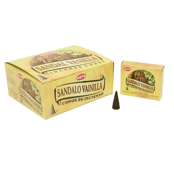 Hem Sandal - Vanilya Konik Tütsü 10’lu Paket