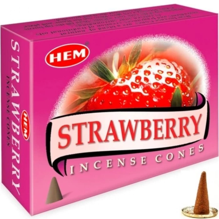 Hem Strawberry (Çilek) Konik Tütsü 10’lu Paket