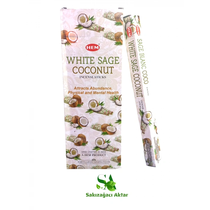 Hem Tütsü Adaçayı & Hindistan Cevizi 20 Çubuk