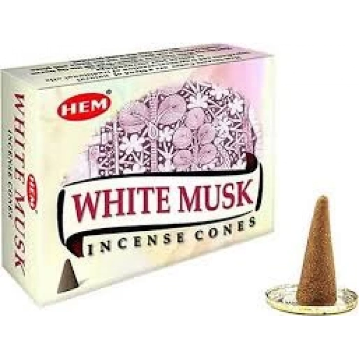 Hem White Musk (Beyaz Misk) Konik Tütsü 10’lu Paket