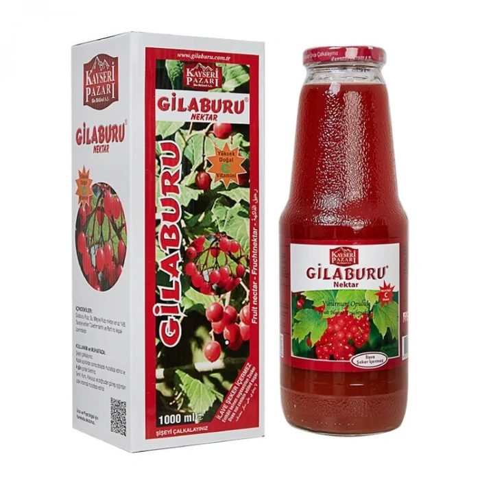 Kayseri Pazarı Gilaburu Suyu 1 LT (Şekersiz)