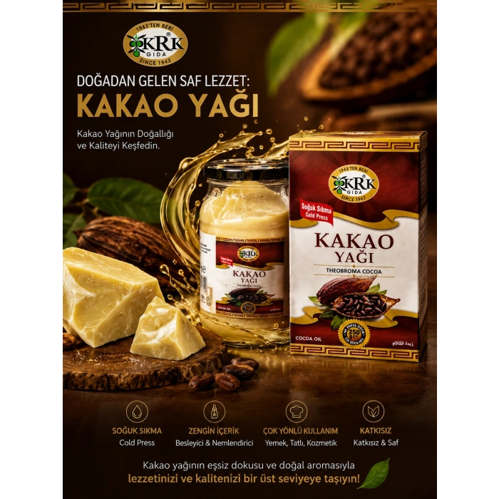 Krk Gıda Kakao Yağı 250 Gr