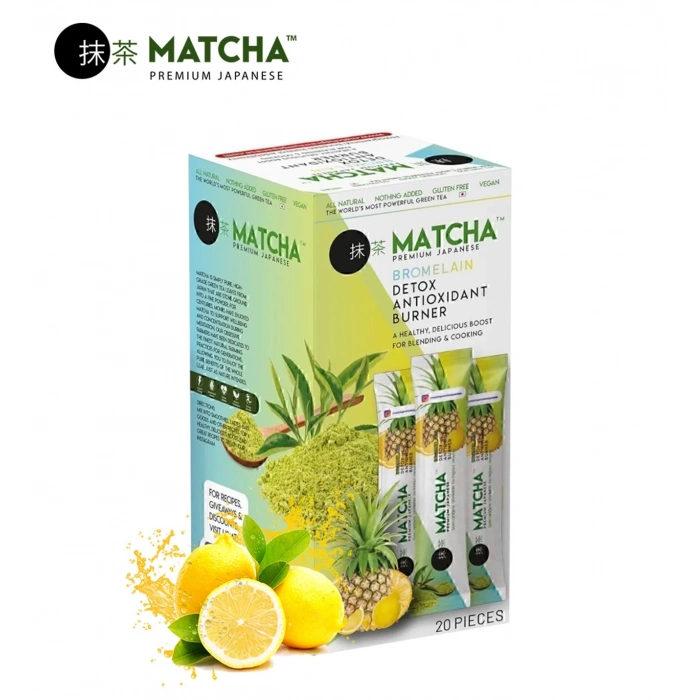 Matcha Detox Bromelain-Yeşilçay-Limon