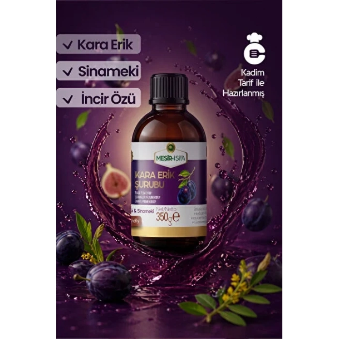 Mesir-i Şifa Kara Erik Şurubu 350 Gr
