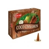 Hem Coconut Cinnamon (Hindistan Cevizi-Tarçın)Konik Tütsü 10’lu Paket