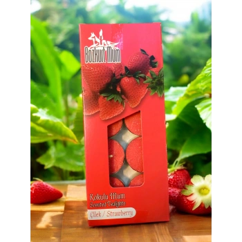 Çilek Kokulu Mum Tea Light 10lu