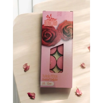 Gül Kokulu Mum Tea Light 10lu