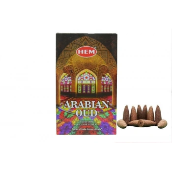 Hem Arabian OUD Geri Akış Konik Tütsü 10 Adet