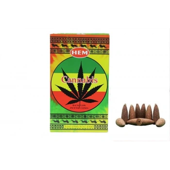 Hem Cannabis Geri Akış Konik Tütsü 10 Adet