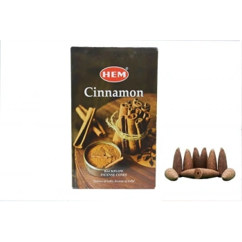 Hem Cinnamon Geri Akış Konik Tütsü 10 Adet