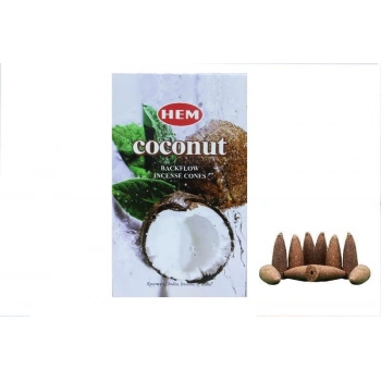 Hem Coconut Geri Akış Konik Tütsü 10 Adet