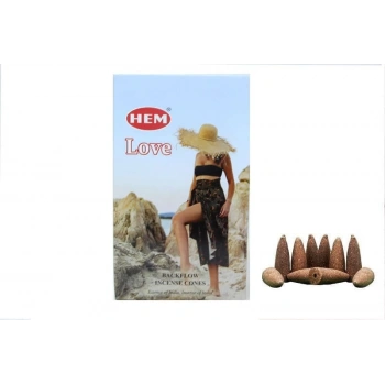 Hem LOVE Geri Akış Konik Tütsü 10 Adet
