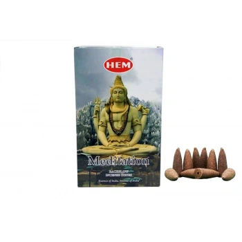 Hem Meditasyon Geri Akış Konik Tütsü 10 Adet