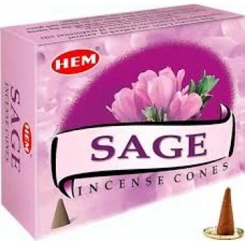 Hem Sage (Adaçayı) Konik Tütsü 10’lu Paket
