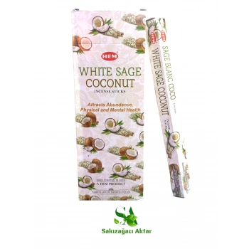 Hem Tütsü Adaçayı & Hindistan Cevizi 20 Çubuk