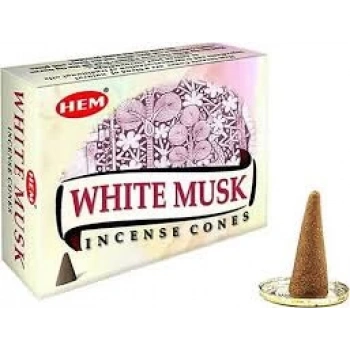 Hem White Musk (Beyaz Misk) Konik Tütsü 10’lu Paket