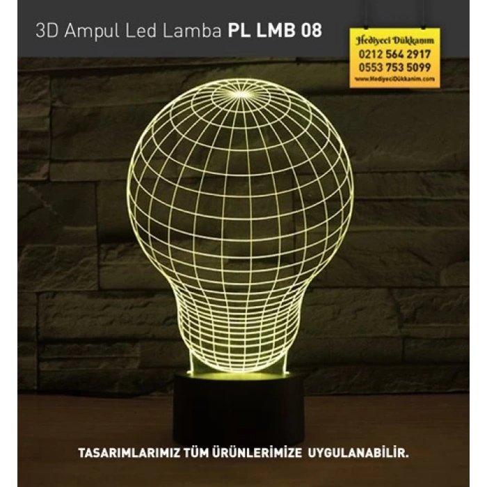 3D Ampul Led Lamba PL LMB 08