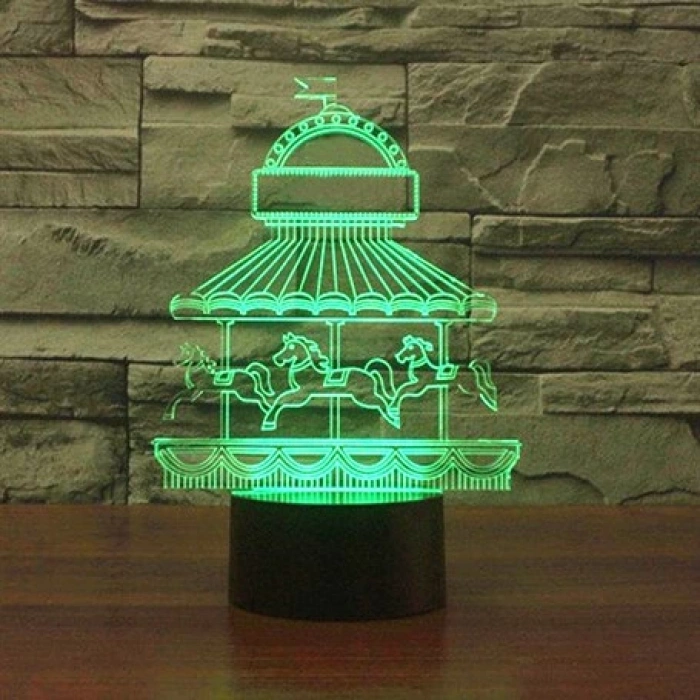 3D Atlı Karınca Led Lamba PL LMB 31